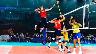 TOP 30 Attacks in 3rd Meter  Best Moments in Volleyball History HD [upl. by Orips210]