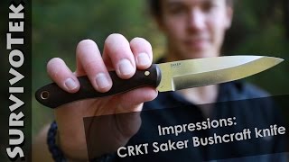 Impressions NEW CRKT Saker Bushcraft Knife [upl. by Eitsrik]