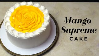 MANGO SUPREME CAKE  Red Ribbon Bakeshop Copycat [upl. by Yentroc]