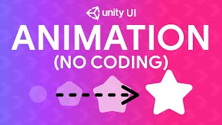 Create UI ANIMATIONS without ❌CODING❌  Unity UI tutorial [upl. by Aciruam925]