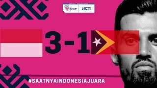 INDONESIA VS TIMOR LESTE AFF 3  1 [upl. by Nyltak]