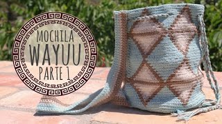 Tutorial Mochila Wayuu Ganchillo  Crochet  Parte 1 [upl. by Sivraj]