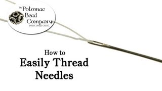 How to easily thread beading needles [upl. by Tija]