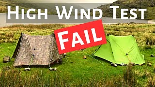 Lanshan 2 Pro  Zpacks Duplex HIGH WIND TEST  Lightweight tent camping [upl. by Yeroc]