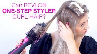 Can REVLON ONE STEP HAIR DRYER curl hair [upl. by Reniti]