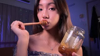 ASMR  Honeycomb  Sticky Satisfying Sounds [upl. by Sand165]