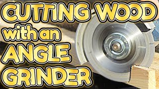 cutting WOOD with an ANGLE GRINDER by VOGMAN [upl. by Girvin]