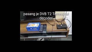 How to install DVB T2 Terrestrial decoder  High definition Digital Terrestrial Receiver [upl. by Schellens]