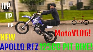 NEW 125CC APOLLO PITBIKE MotoVLOG [upl. by Valdemar]