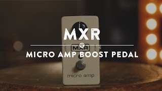 MXR Micro Amp Boost Pedal  Reverb Demo Video [upl. by Burnie]