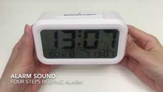 JCC automatic night glow digital alarm clock Unboxing and review  3019 [upl. by Creamer877]