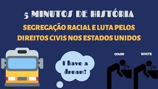 5 MINUTOS DE HISTÓRIA  Segregação Racial e Luta pelos direitos civis nos Estados Unidos [upl. by Ynafit663]