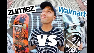 WALMART VS ZUMIEZ SKATEBOARDS  Same Brand Different Shop [upl. by Vihs2]