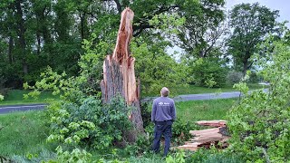 Damage From A Tornado In Nijverdal [upl. by Marius]