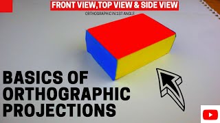 Orthographic projection  1  Tutorial  engineering drawing [upl. by Onofredo]