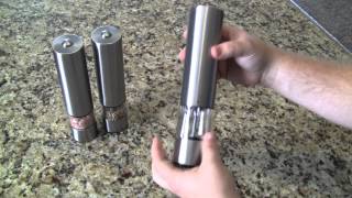 Automatic Pepper Salt Grinder Mill  Stainless Steel [upl. by Ardnoet]