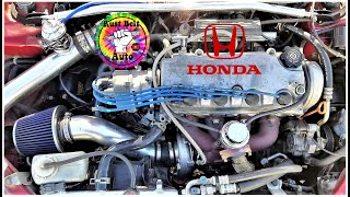 405HP D16 Honda Civic Turbo Build start to finish [upl. by Lallage200]