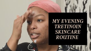 How I Apply TRETINOIN 025 RETINA  Evening Skincare Routine  Acne amp Hyperpigmentation  Teryn [upl. by Ardeid]