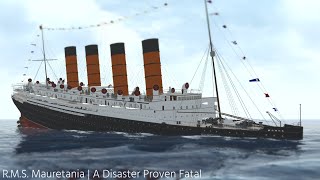 RMS Mauretania  A Disaster Proven Fatal [upl. by Odarbil569]