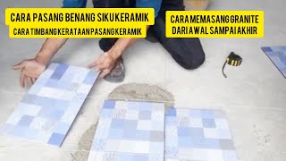 seperti ini langkah awal memasang keramik lantai [upl. by Alexina]