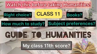 HUMANITIES STREAM GUIDE FOR CLASS 11  Humanitiesarts subjects books syllabus 202122  My score [upl. by Eiduam322]