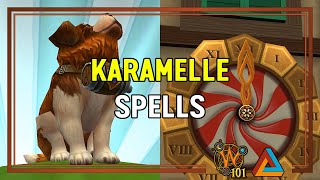 Wizard101 Karamelle  New Spells HD [upl. by Anwahsak]