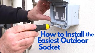 How to Install the Easiest Outdoor Socket [upl. by Alvarez]