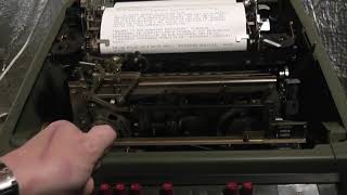 RTTY on the Teletype Model 28 KSR [upl. by Sansbury]