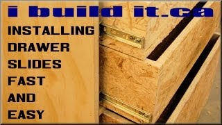 How To Install Drawer Slides Fast And Easy [upl. by Lertnom]