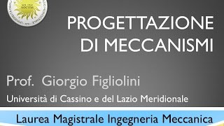 Progettazione Meccanismi Lezione1 [upl. by Adnilreh]