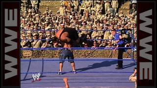 John Cena vs Big Show Tribute to the Troops 2003 [upl. by Alliuqaj]