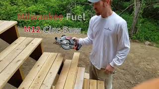 Milwaukee Fuel M12 Circular Saw Demo [upl. by Myrtie732]