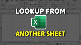 EXCEL VLOOKUP How to Lookup Data From Another Sheet [upl. by Derr]