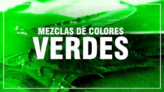 CÓMO HACER EL COLOR VERDE ✅ Mezclas de Colores Fácil 🎨 [upl. by Annahaj760]