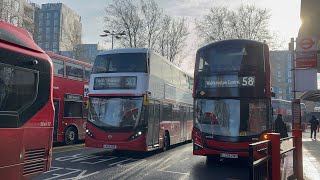 London Buses At Walthamstow Central [upl. by Elleahcim]