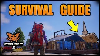 State Of Decay 2  SECRET LOOT LOCATIONS TOP BEST BASES Tips amp Tricks DRUCKER COUNTY MAP GUIDE [upl. by Bollay250]