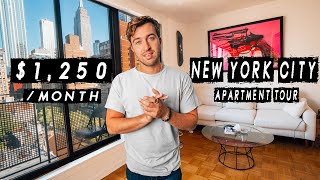 My Unbelievable 1250 New York City Apartment Tour [upl. by Chickie]