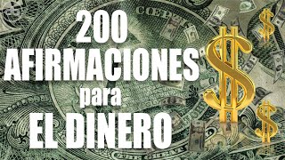 200 DECRETOS PODEROSOS para el DINERO dirigidos al subconsciente Meditación  Afirmaciones [upl. by Akinal]