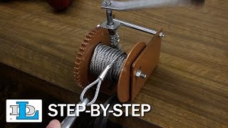 Installing Cable on Worm Gear Winches  StepByStep [upl. by Natalya]