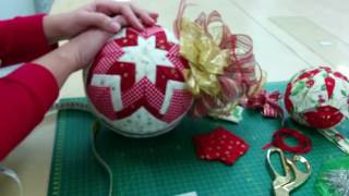 TUTORIAL BOLA DE NAVIDAD PATCHWORK POLIESPAN ANIME [upl. by Gad186]