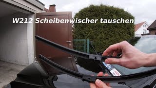 Mercedes W212 EKlasse Scheibenwischer  Wischblätter tauschen [upl. by Assetniuq]