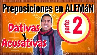 PARTE 2  aprende ALEMAN  preposiciones dativas y acusativas [upl. by Sudnor]