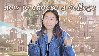 how to choose the best college for you research match your personality type avoid regrets more [upl. by Magan]