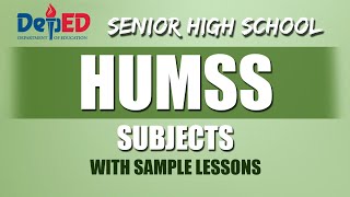 HUMSS Subjects for Grade 11 and Grade 12  Complete List of HUMSS Specialized Subjects  DepEd Guide [upl. by Augusta910]