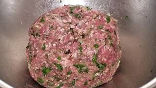 Kafta Lebanese Recipe Lebanese Version of a Meatball [upl. by Eugenides]