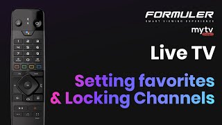 MYTVOnline2  LiveTV  Setting favorites amp Locking Channels [upl. by Amasa306]