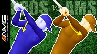 Right Shoulder Movement In The Golf Swing Pros vs Ams [upl. by Ryun562]