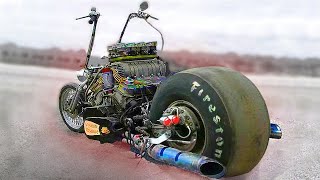 Rat Rod Motorcycles Compilation Diesel engine  Custom Bike 2021 [upl. by Annaesor]