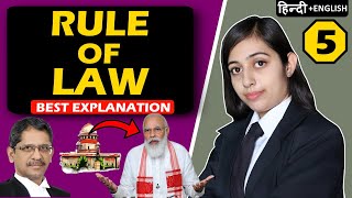 Rule of Law In India  Rule of Law Explained in Hindi Full Lecture  Adminstrative Law  UPSC [upl. by Bayard]