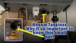 Rheem Tankless Water Filter Cleaning [upl. by Ariak]